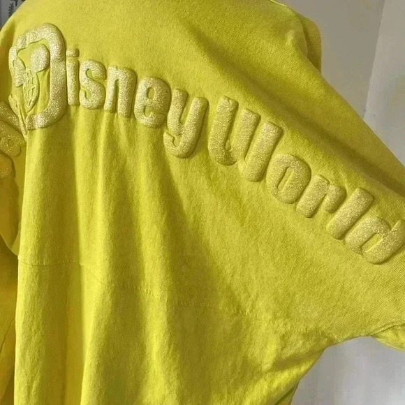 Disney Parks Dapper Day Sunshine Yellow Spirit Jersey Size Medium RARE Read - Picture 3 of 13